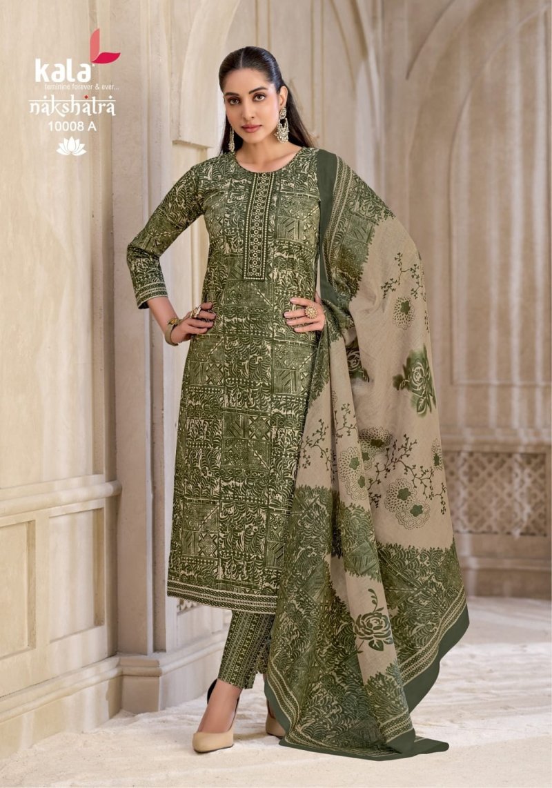 Nakshatra Vol 6 By Kala Cotton Printed Dress Material 